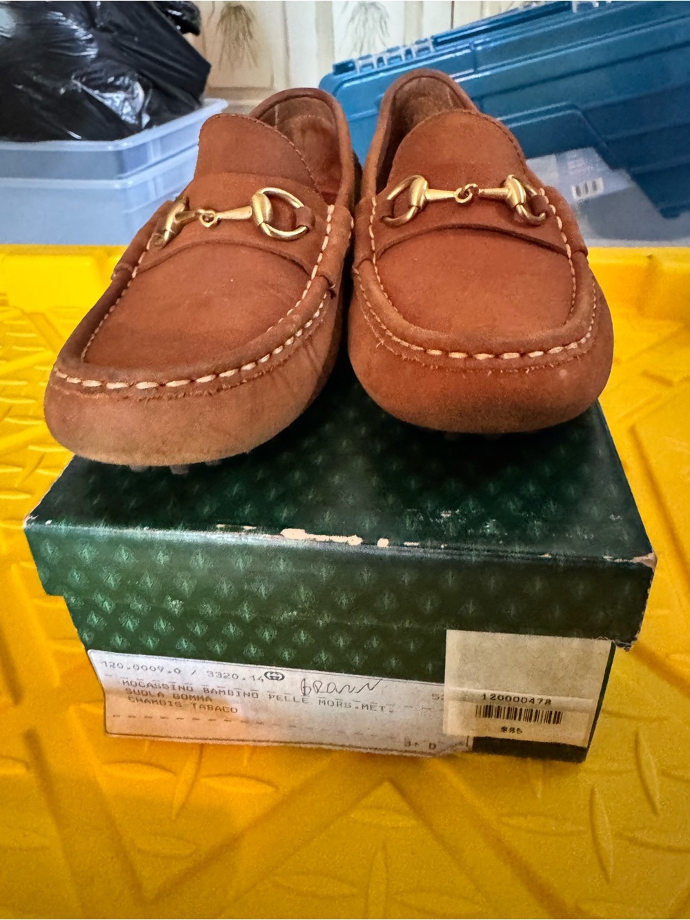 Gucci Tan Leather Horsebit Loafers - Picture 2 of 7